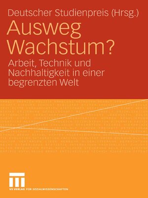 cover image of Ausweg Wachstum?